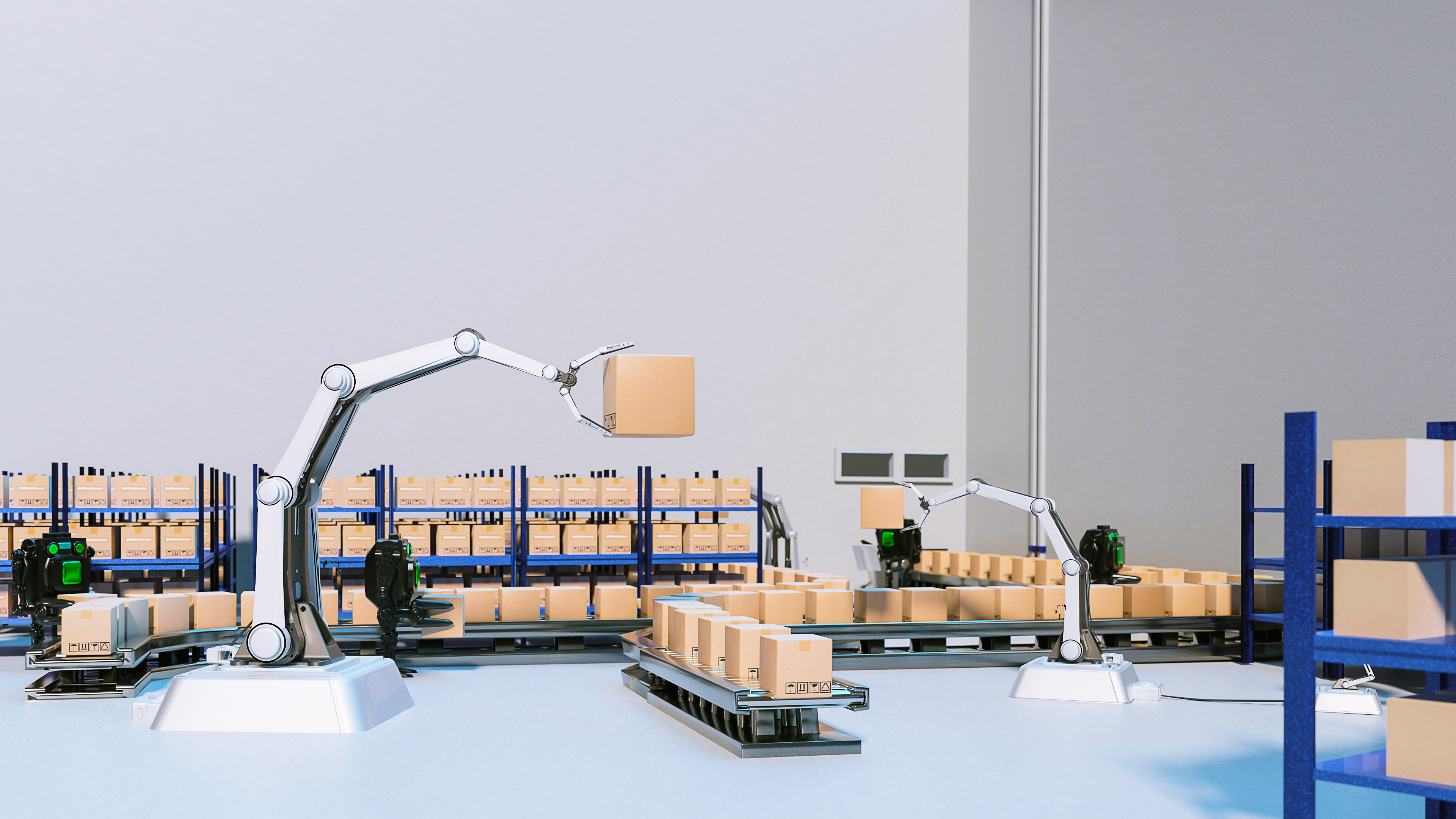 AI Robot arm Object for manufacturing industry technology Produc